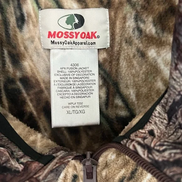 Mossy Oak APX Fusion Jacket in Green and Brown - Picture 3 of 4